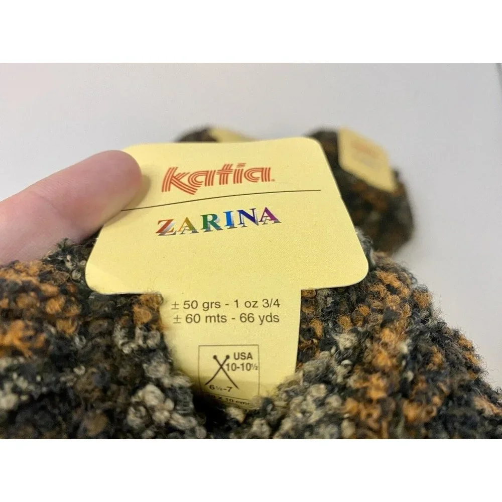 Katia Zarina Yarn Lot Of 4 Color - 12 Dye - 63726, 264 Yds Total Made‎ In Spain